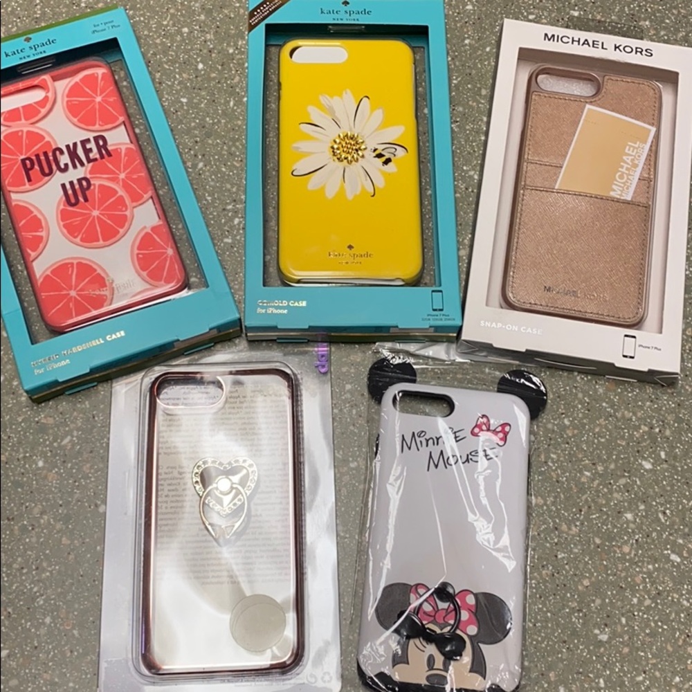 iPhone 7+ Kate Spade x2, Michael Kors, 2 generic